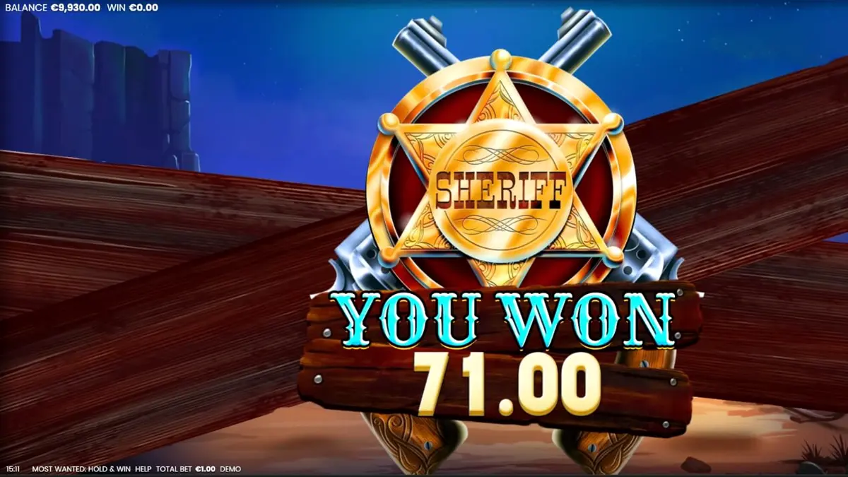 Most Wanted: Hold & Win slot theme
